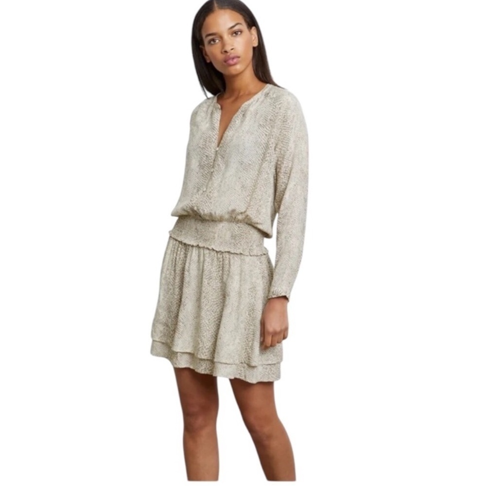 Rails Jasmine Cream Snakeskin Print Dress